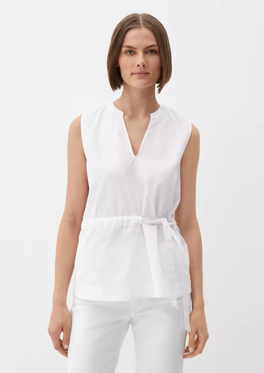 Bluse aus Popeline