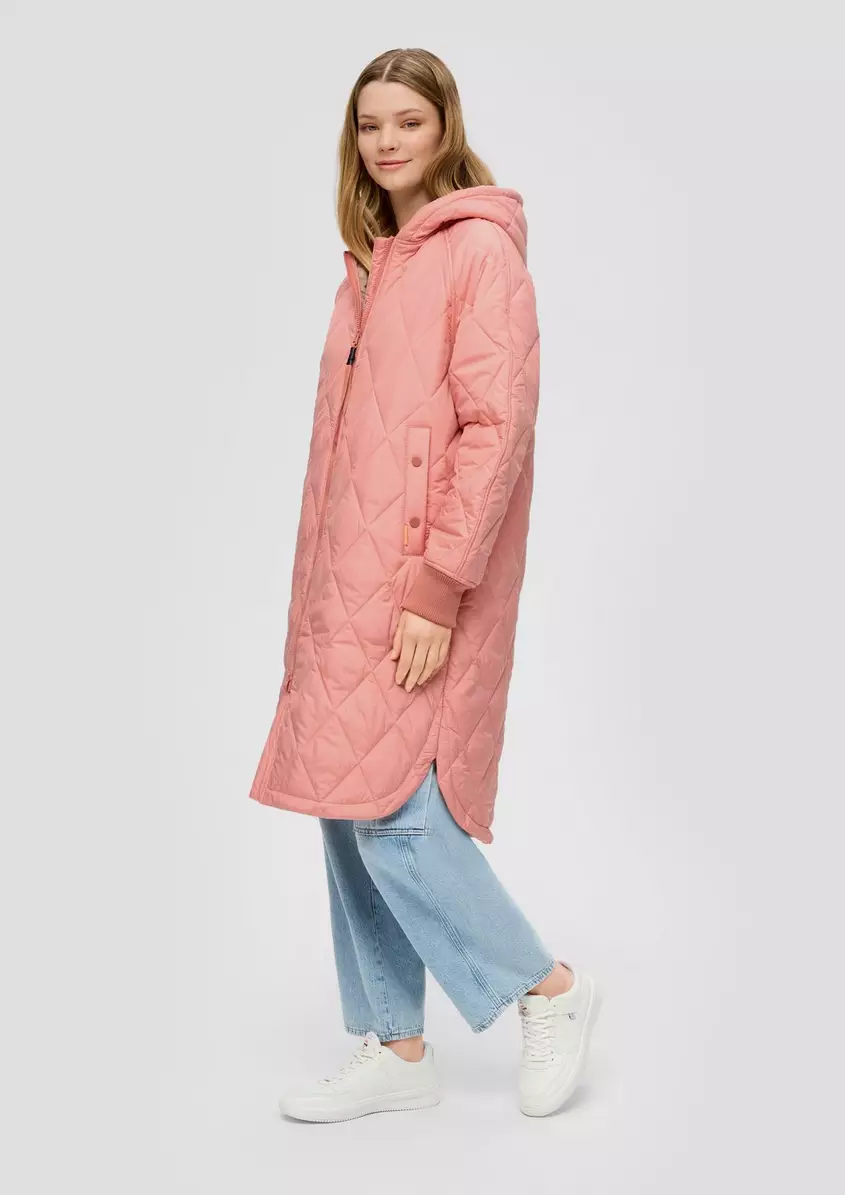 Oversize Mantel mit abgerundetem Saum