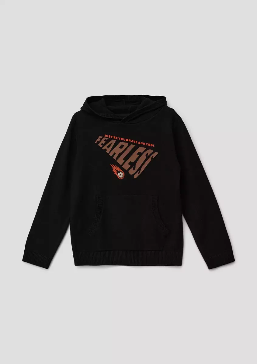Kapuzenpullover aus Feinstrick