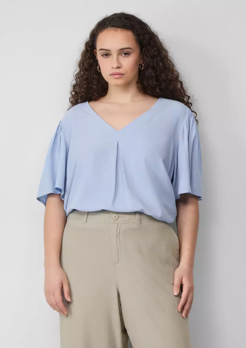 Bluse mit PuffÃ¤rmeln