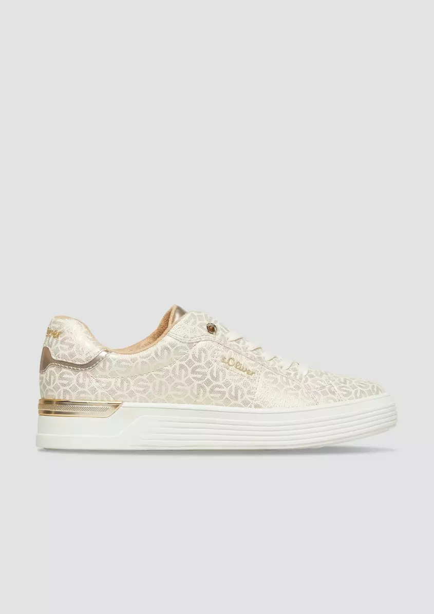 Sportive Sneaker in Leder-Optik